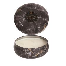 Woodbridge White Musk &amp; Vetiver Marble Effect Candle