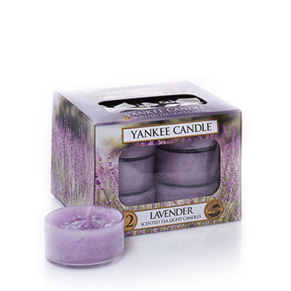 Yankee Candle Lavender Tea Lights (Pack of 12) (1043467E) Candle Emporium