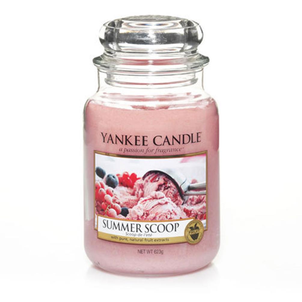 8 hrs ea 3 Yankee Candle SUMMER SCOOP Pink Wax Tarts Mini Small Candle apprx 