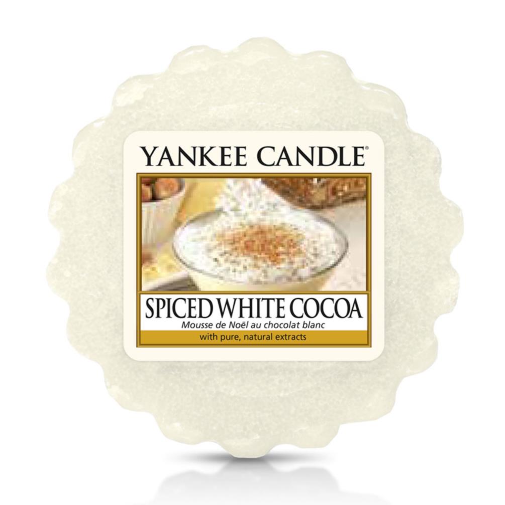Yankee Candle Votives SPICED WHITE COCOA Wax Melts Lot of 6 White New 