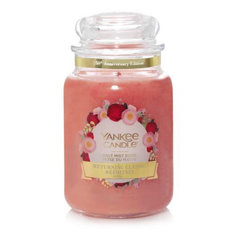 Yankee Candle LIMITED EDITION Salt Mist Rose Large Jar (1614513E ...