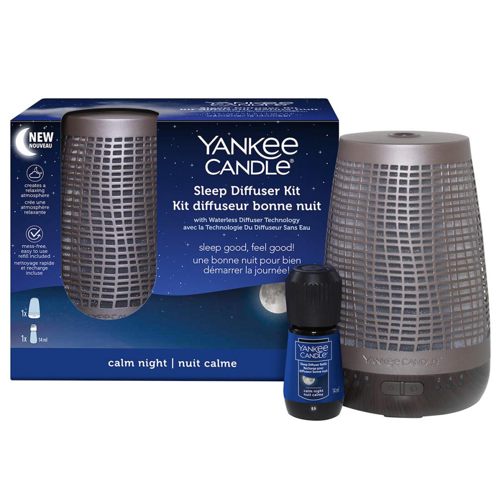 Yankee Candle Calm Night Bronze Electric Sleep Diffuser Starter Kit