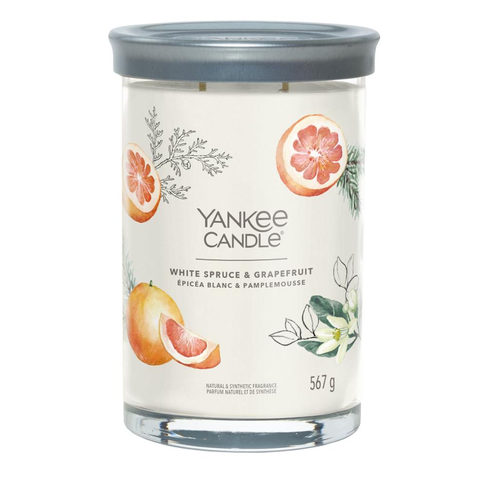 Yankee Candle White Spruce & Grapefruit Large Tumbler Jar (1630060E ...