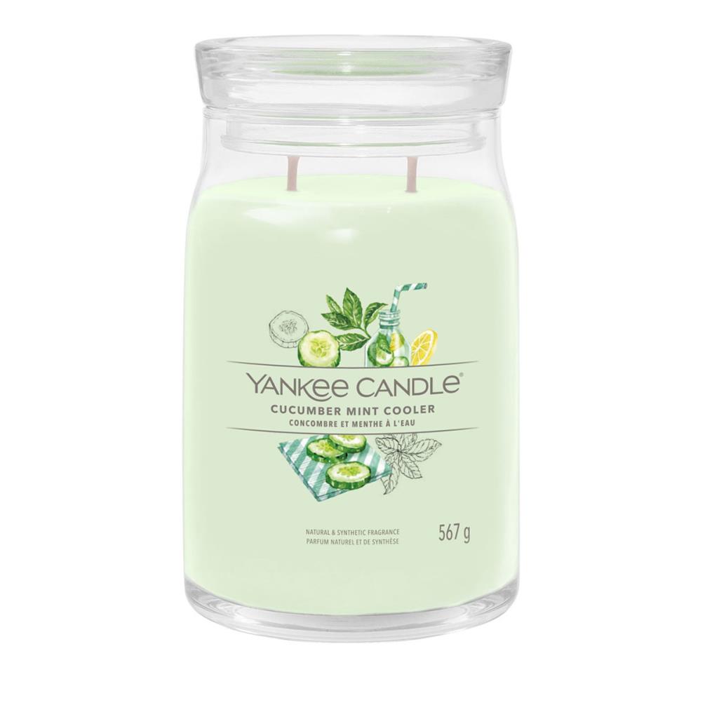 Yankee Candle Cucumber Mint Cooler Large Jar (1728894E) - Candle Emporium