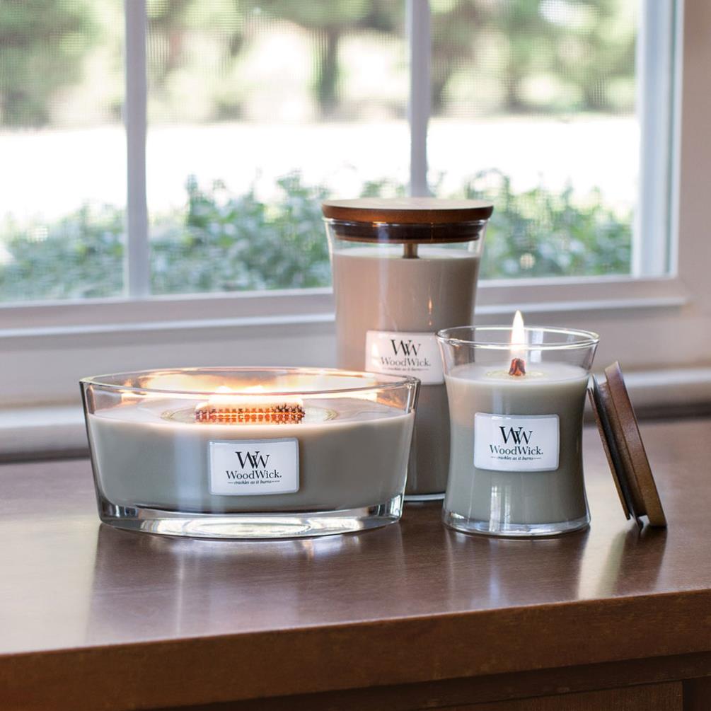 WoodWick Fireside Medium Hourglass Candle 92106E Candle Emporium