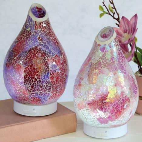 Aroma Pink Crackle Ultrasonic Electric Oil Diffuser