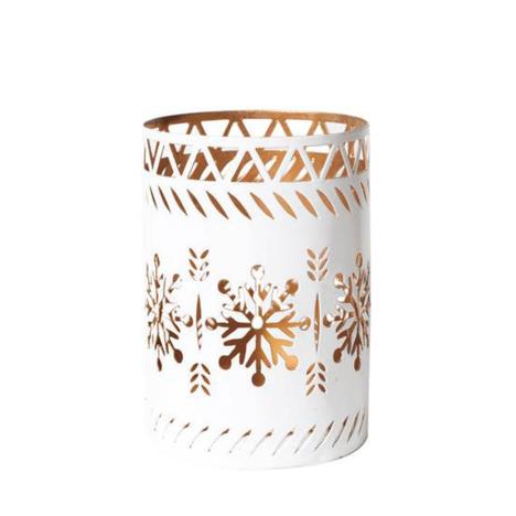 WoodWick White Snowflake Petite Candle Holder  £4.01