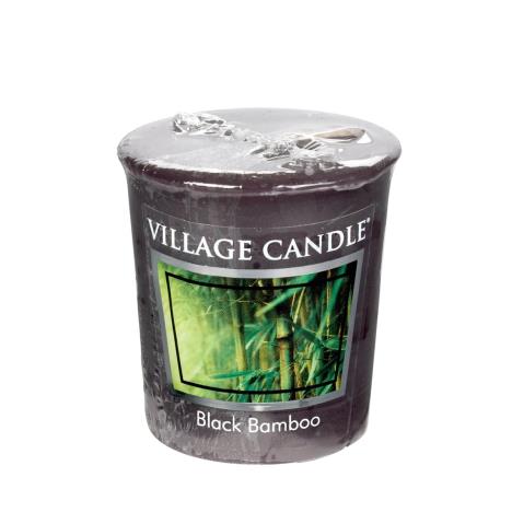 Village Candle Black Bamboo Votive Candle