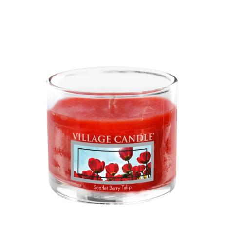 Village Candle Scarlet Berry Tulip Mini Glass Votive  £1.79