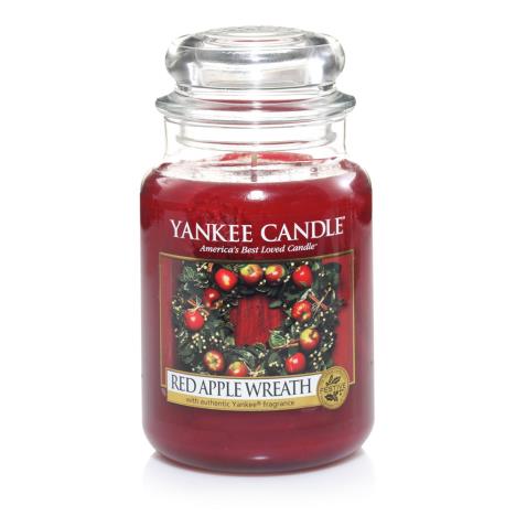 Yankee Candle Red Apple Wreath Large Jar  £16.79