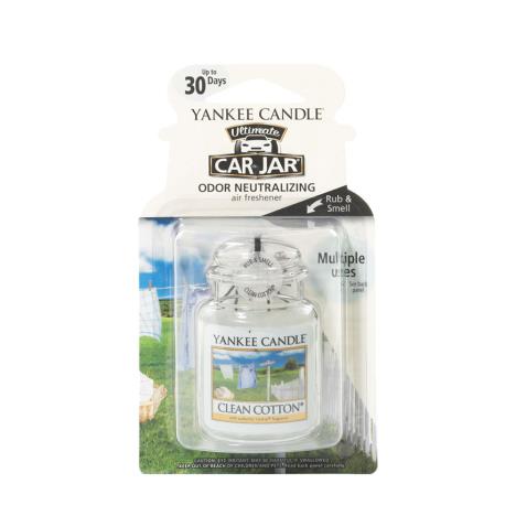 Yankee Candle Clean Cotton Car Jar Ultimate Air Freshener  £4.49