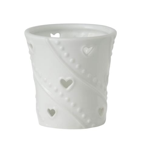 Yankee Candle White Hearts Votive Holder  £2.69