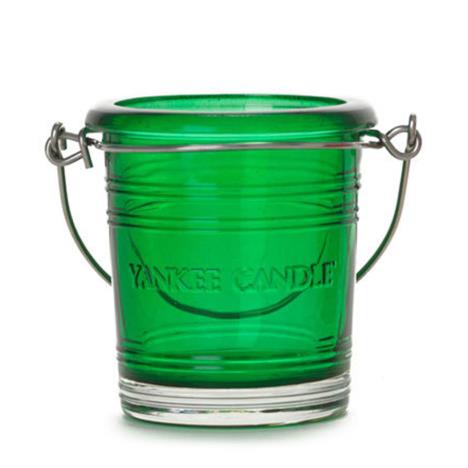 Yankee Candle Clear Bucket Emerald Green Votive Holder  £2.09