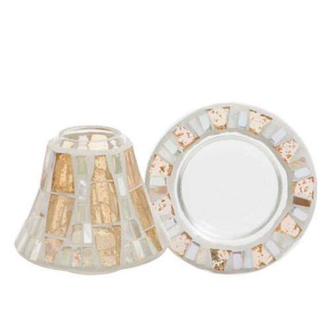 Yankee Candle Gold Wave Mosaic Small Shade & Tray  £8.99