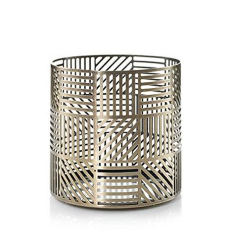 Yankee Candle Crosshatch Brass Large Jar Holder  £4.19