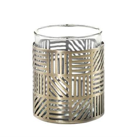 Yankee Candle Crosshatch Brass Votive Holder  £2.79