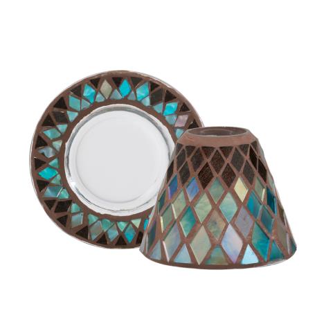 Yankee Candle Autumn Mosaic Small Shade & Tray Set  £13.49
