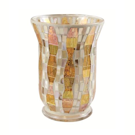 Yankee Candle Gold Wave Mosaic Large Jar Holder  £17.99