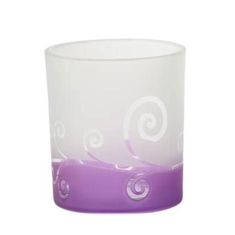 Yankee Candle Purple Scroll Votive Holder  £2.09