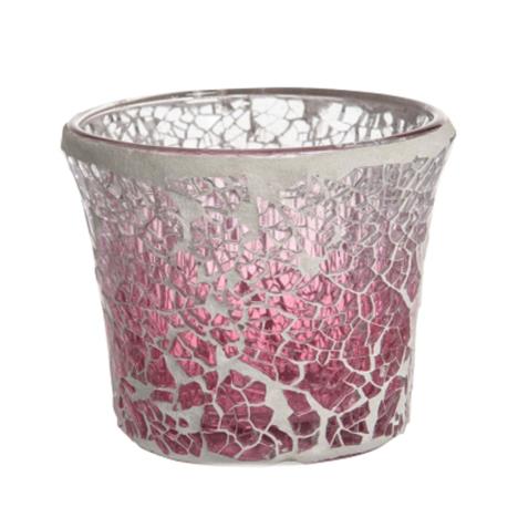 Yankee Candle Pink Fade Crackle Votive Holder  £3.49