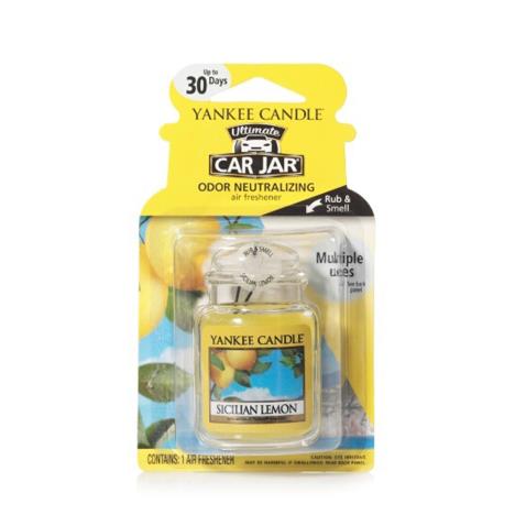 Yankee Candle Sicilian Lemon Car Jar Ultimate Air Freshener  £4.49
