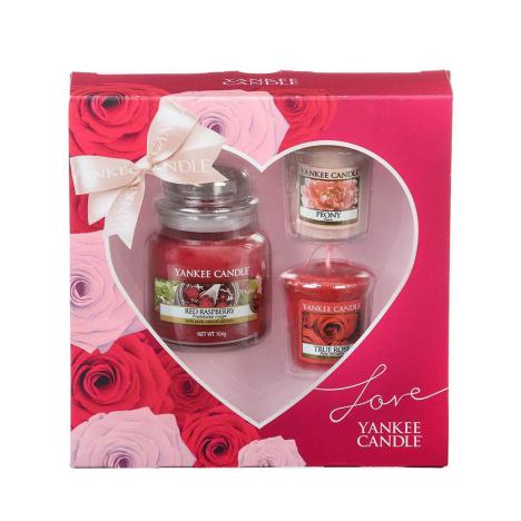 Yankee Candle 2 Votive Candle & Small Jar Love Gift Set  £10.49
