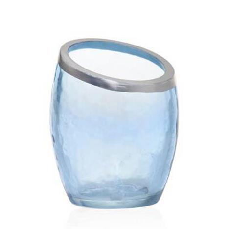 Yankee Candle Blue Pearlescent Crackle Votive Holder  £4.19