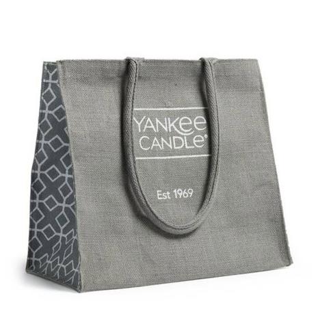 Yankee Candle Grey Jute Bag  £5.99