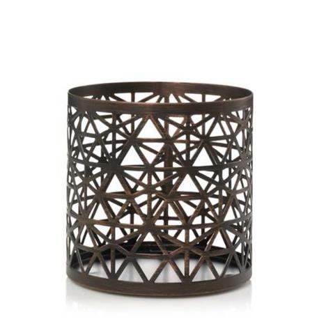 Yankee Candle Belmont Bronze Punched Metal Jar Sleeve  £3.59