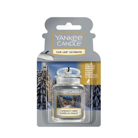 Yankee Candle Candlelit Cabin Car Jar Ultimate Air Freshener  £2.99