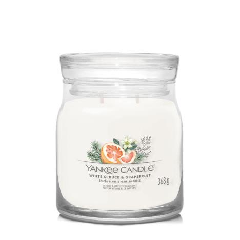 Yankee Candle White Spruce &amp; Grapefruit Medium Jar
