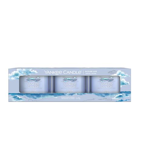 Yankee Candle Ocean Air 3 Filled Votive Candle Gift Set