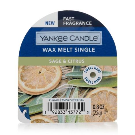 Yankee Candle Sage & Citrus Wax Melt  £1.62