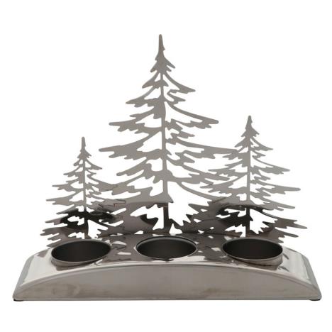 Yankee Candle Snowy Gatherings Silver Trees Tea Light Holder  £17.99