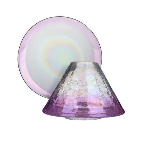 Yankee Candle Savoy Purple Crackle Large Shade & Tray  £22.49