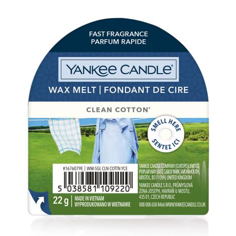 Yankee Candle Clean Cotton Wax Melt  £1.62