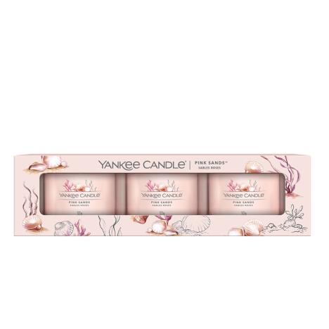 Yankee Candle Pink Sands 3 Filled Votive Candle Gift Set  £8.99
