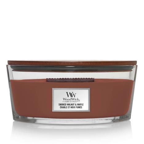 WoodWick Smoked Walnut & Maple HearthWick Ellipse Jar Candle  £31.49