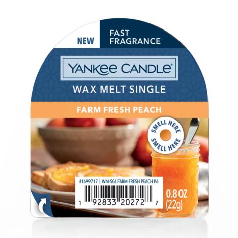 Yankee Candle Farm Fresh Peach Wax Melt  £1.49