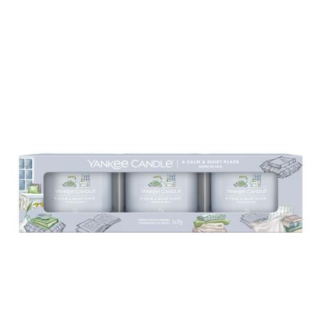 Yankee Candle A Calm & Quiet Place 3 Filled Votive Candle Gift Set  £8.99