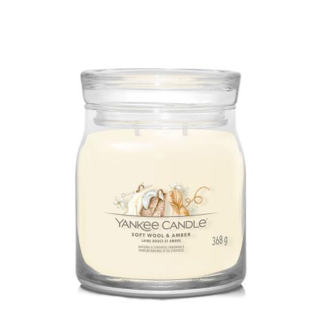 Yankee Candle Soft Wool &amp; Amber Medium Jar