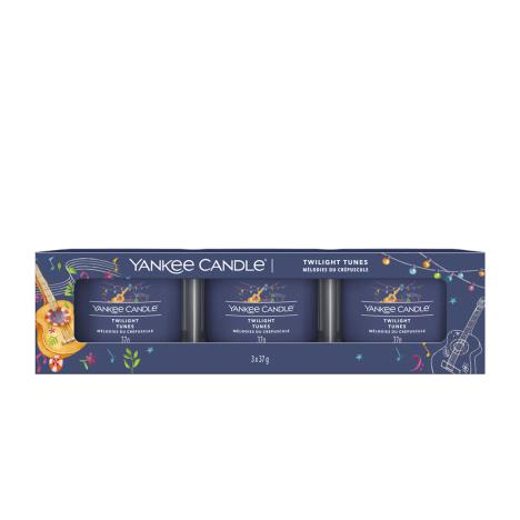 Yankee Candle Twilight Tunes 3 Filled Votive Candle Gift Set  £8.99