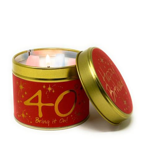 Lily-Flame Happy Birthday 40 Tin Candle  £9.89