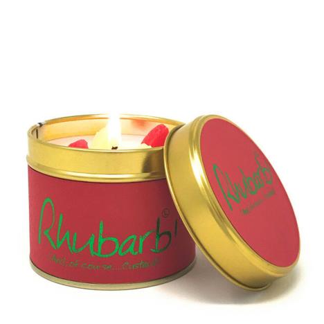 Lily-Flame Rhubarb Tin Candle