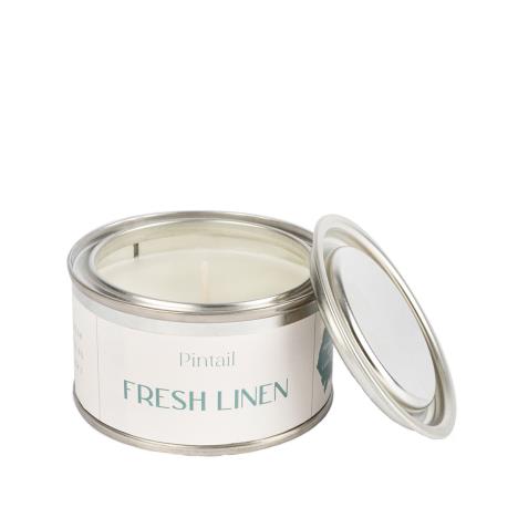 Pintail Candles Fresh Linen Paint Pot Candle  £5.18