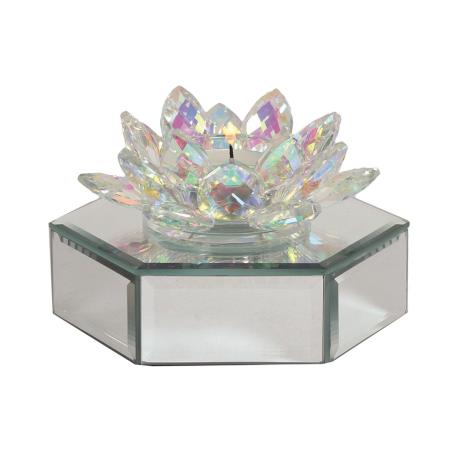 Straits Lustre Crystal Lotus Tealight Candle Holder