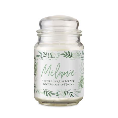 Personalised Botanical Large Scented Jar Candle  £15.29