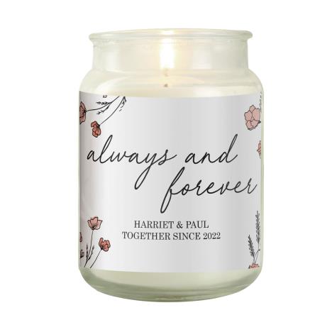 Personalised Always & Forever Large Scented Jar Candle  £17.99