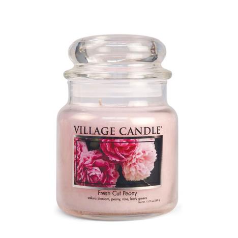 Village Candle Fresh Cut Peony Medium Jar  £16.19
