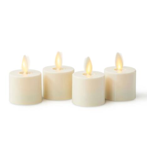 Luminara Ivory LED Tealights (Pack of 4)